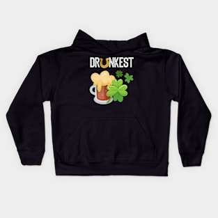 Drunkest Funny St. Patrick's Day Gift Kids Hoodie